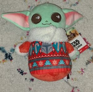 Christmas Grogu Plush NWT